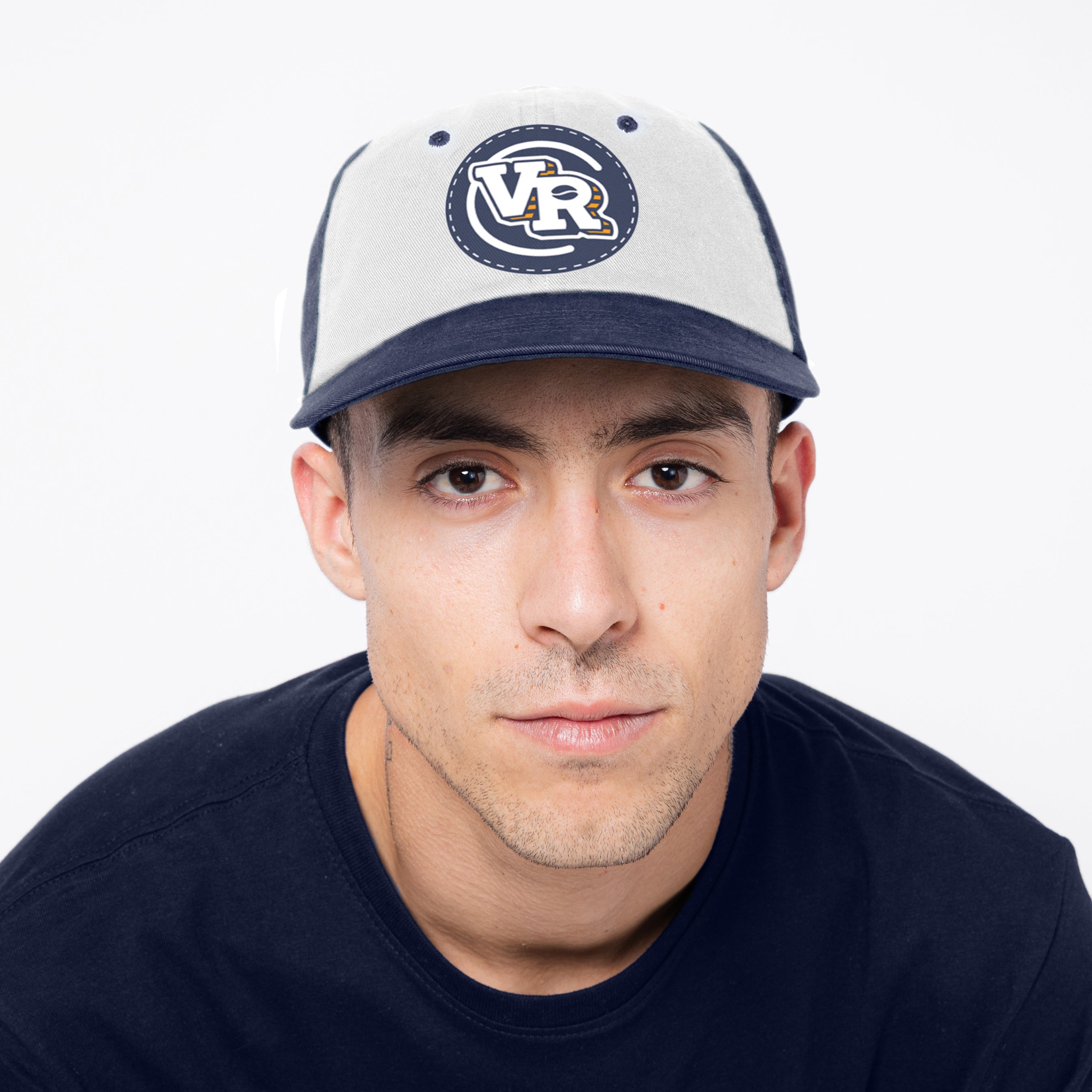 VR Badge Hat - Navy/White