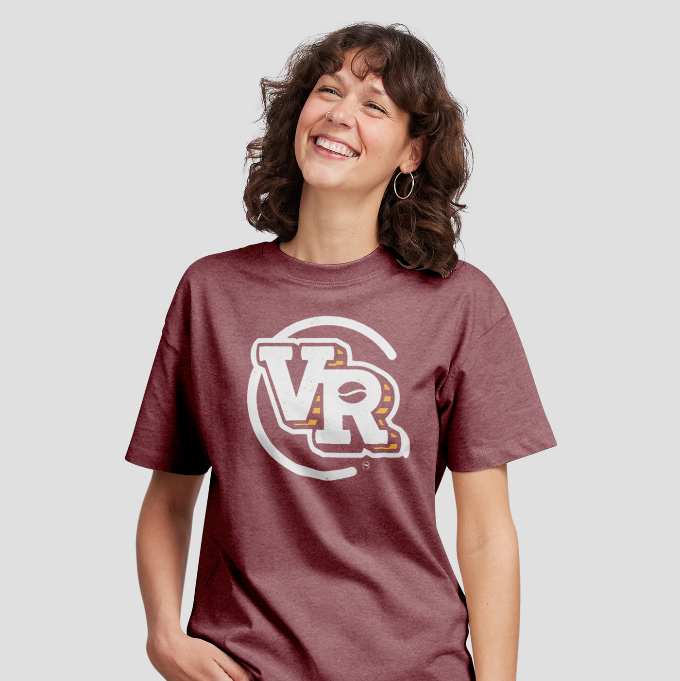 VR Badge Tee - Burgundy