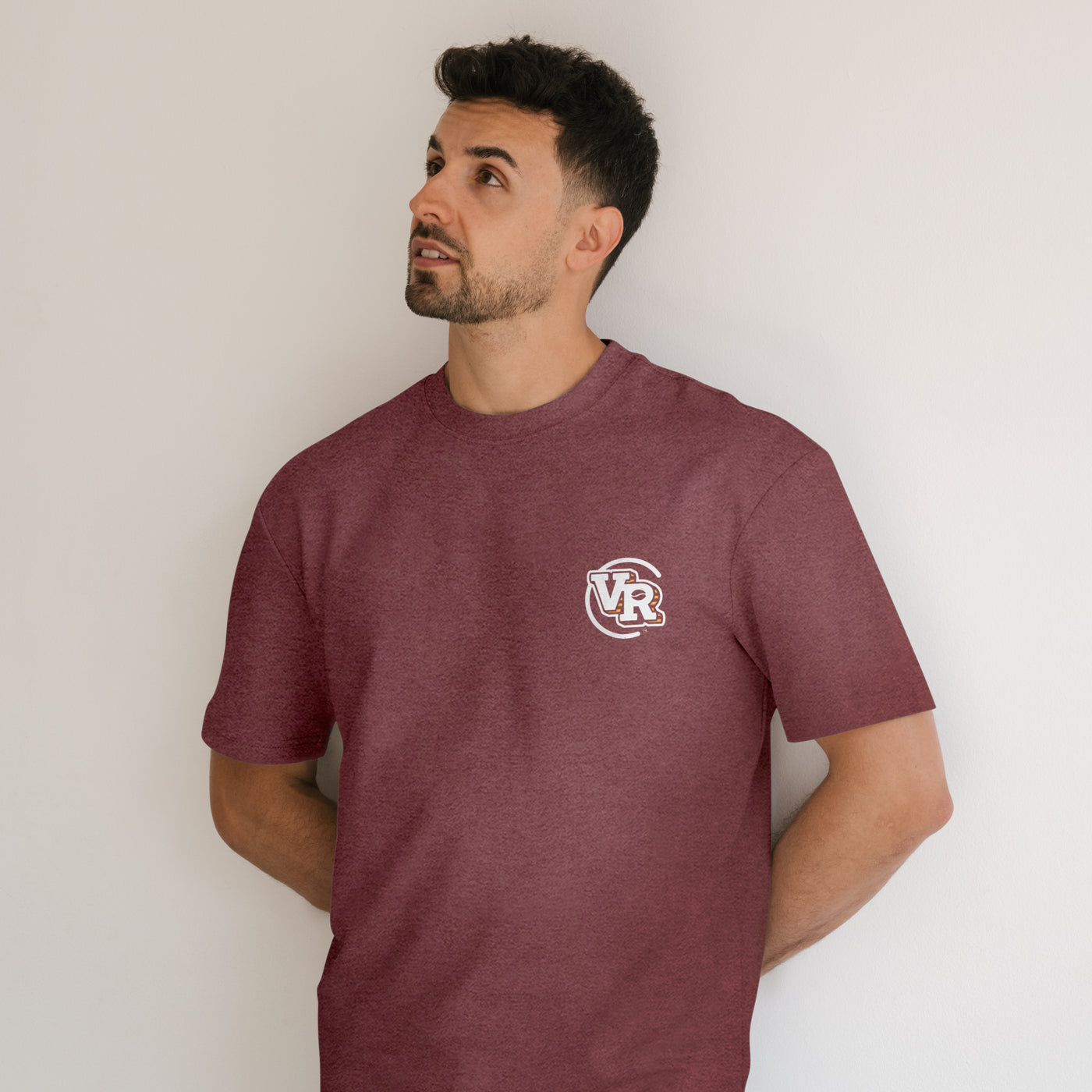 VR Pocket Badge Tee - Burgundy