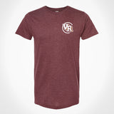 VR Pocket Badge Tee - Burgundy