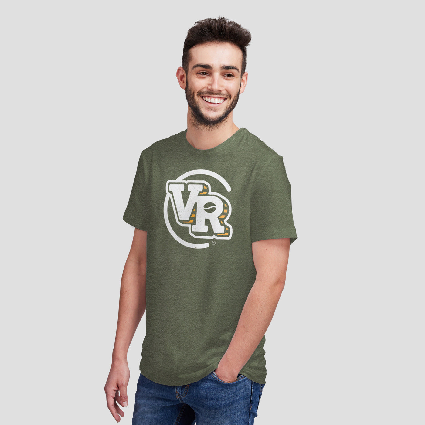 VR Badge Tee - Army Green